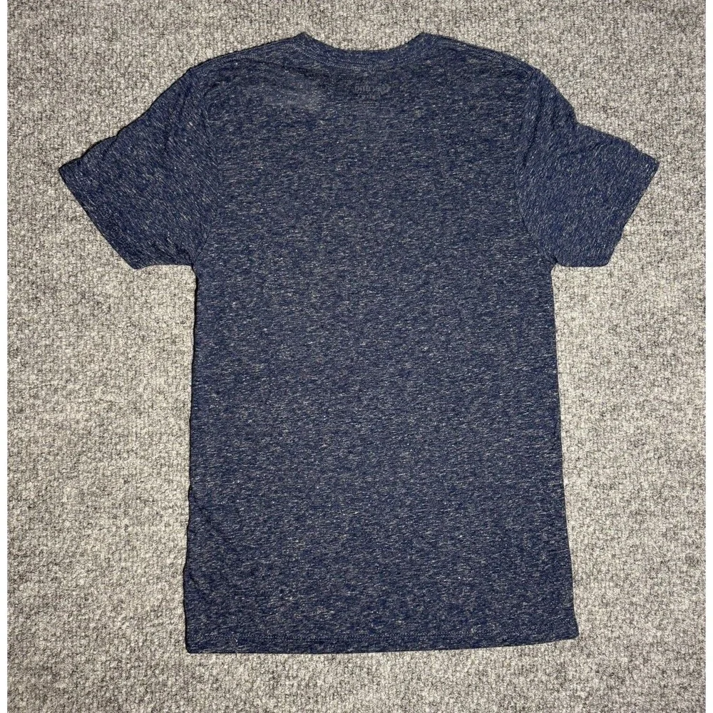 Corona Extra Beer T- Shirt Graphic Tee Navy Blue Polyester Unisex Adult Sz Small